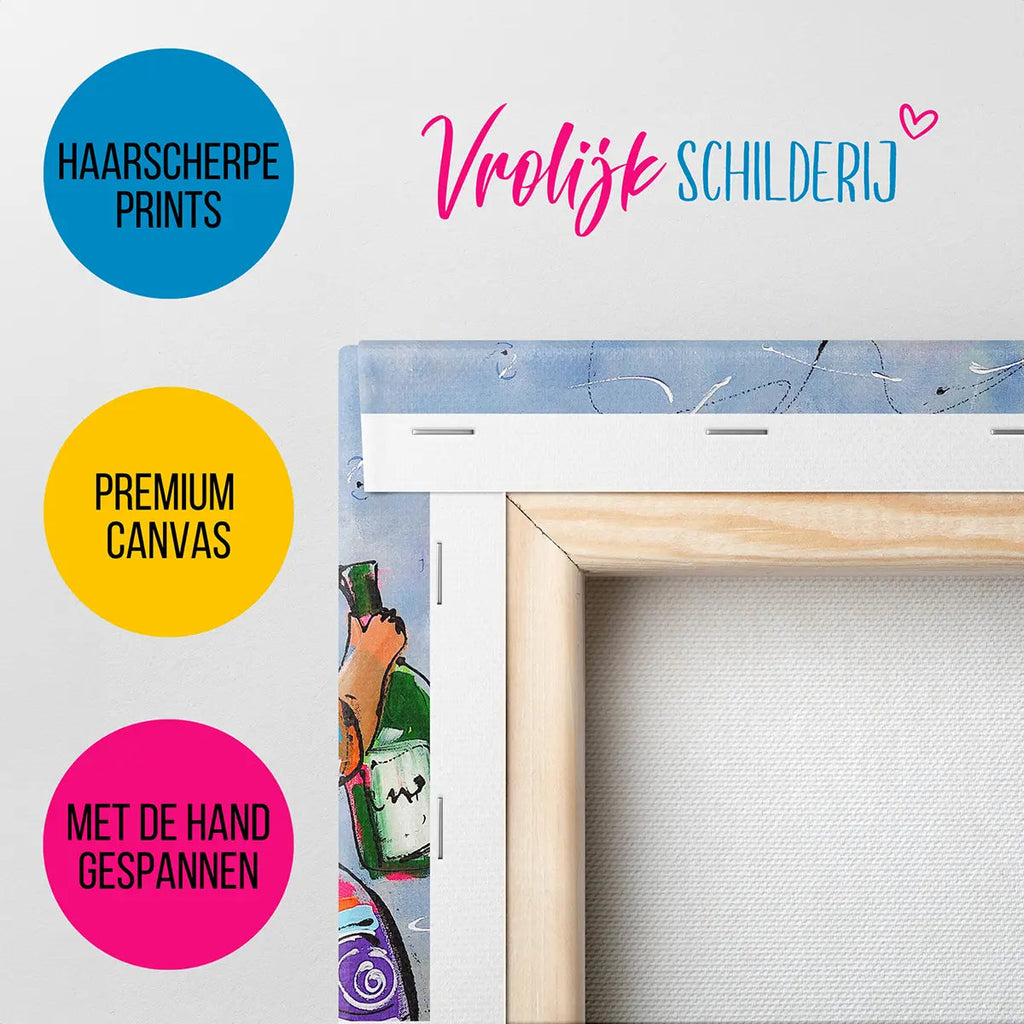 3 Feestende dikke dames | Vrolijk Schilderij | Schilderen op nummer | Diamond painting | Dot painting