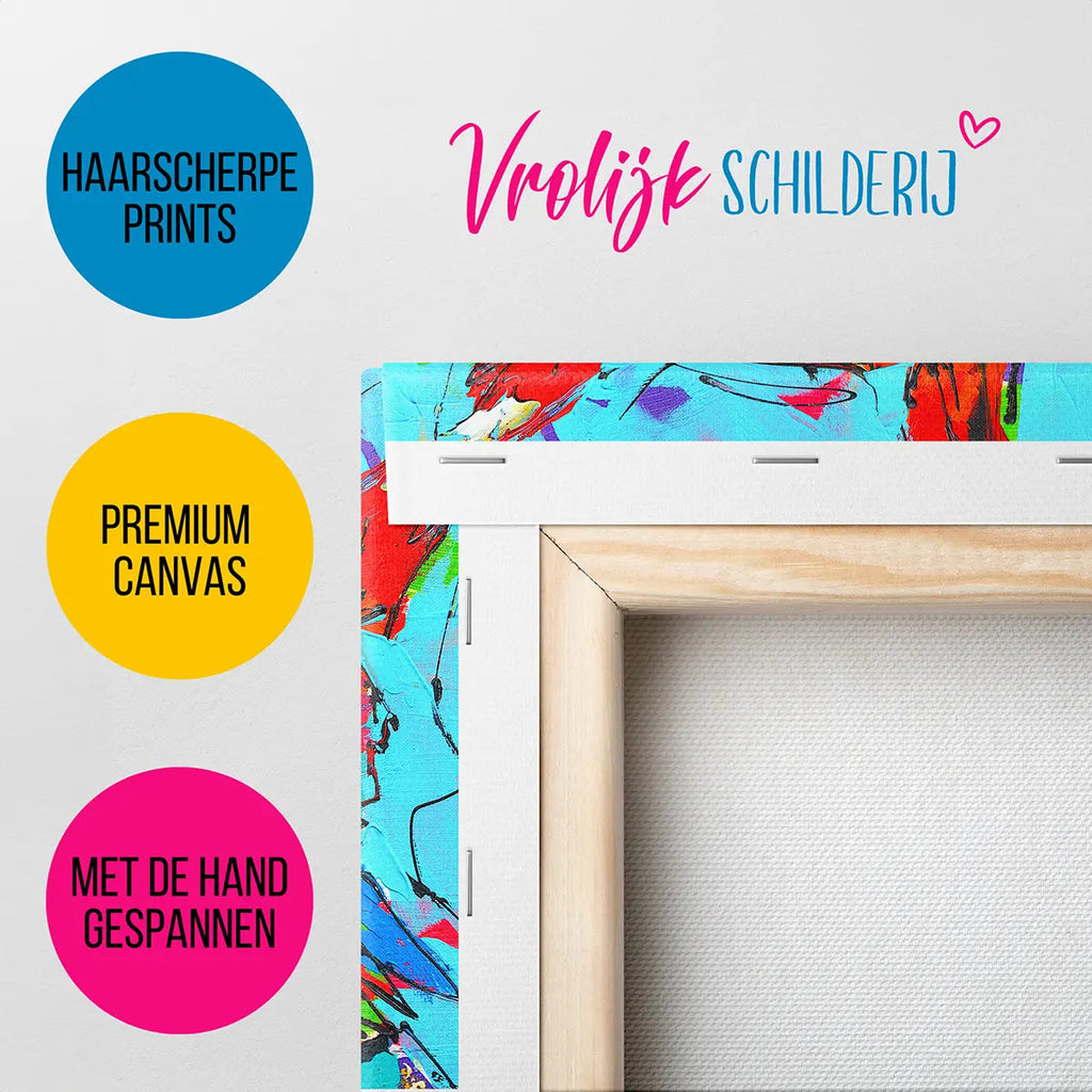 De slimme uiltjes | Vrolijk Schilderij | Schilderen op nummer | Diamond painting | Dot painting
