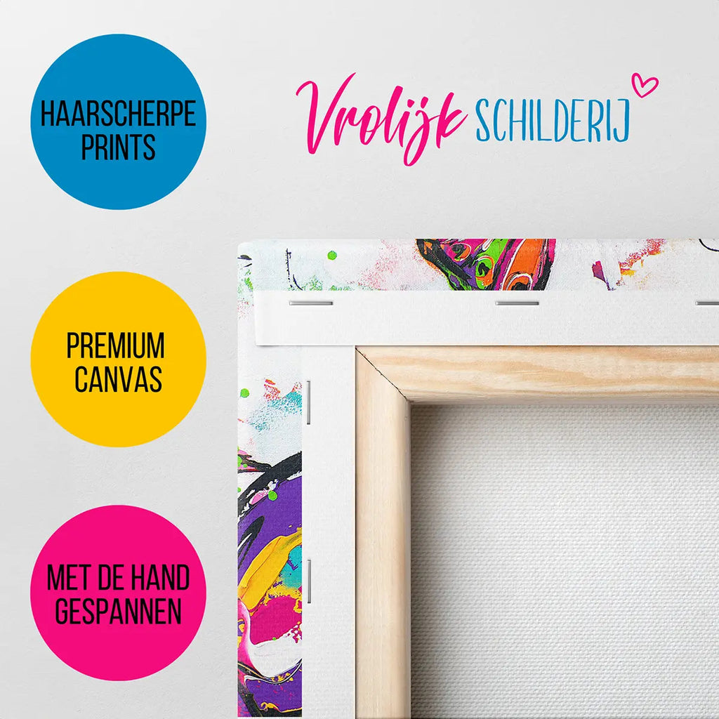De verbaasde koeien | Vrolijk Schilderij | Schilderen op nummer | Diamond painting | Dot painting
