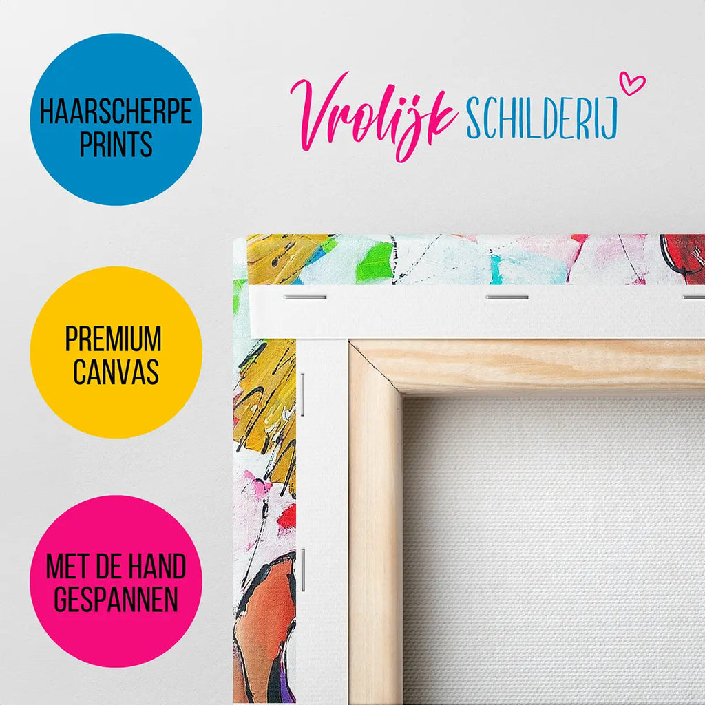 Dikke dames klaar voor een feestje | Vrolijk Schilderij | Schilderen op nummer | Diamond painting | Dot painting